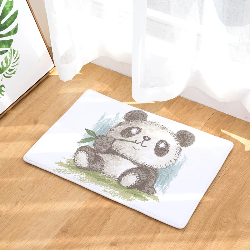 2017 Придверные коврики с масляной росписью маленькие принтом енота напольные