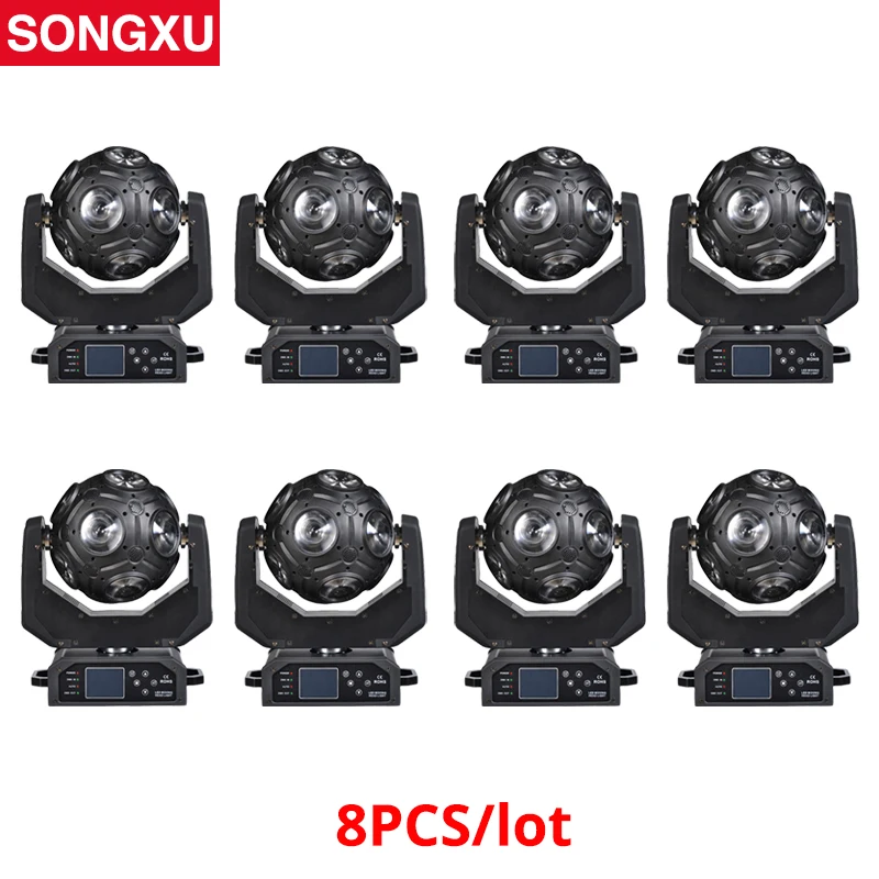 8 шт./лот 12x20 Вт RGBW 4в1 LED футбол движущийся головной свет отличное шоу эффект DJ