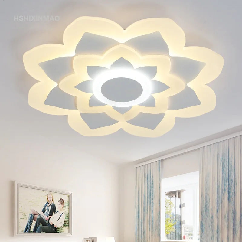 Простой Современный теплый потолочный светильник круглый ультратонкий