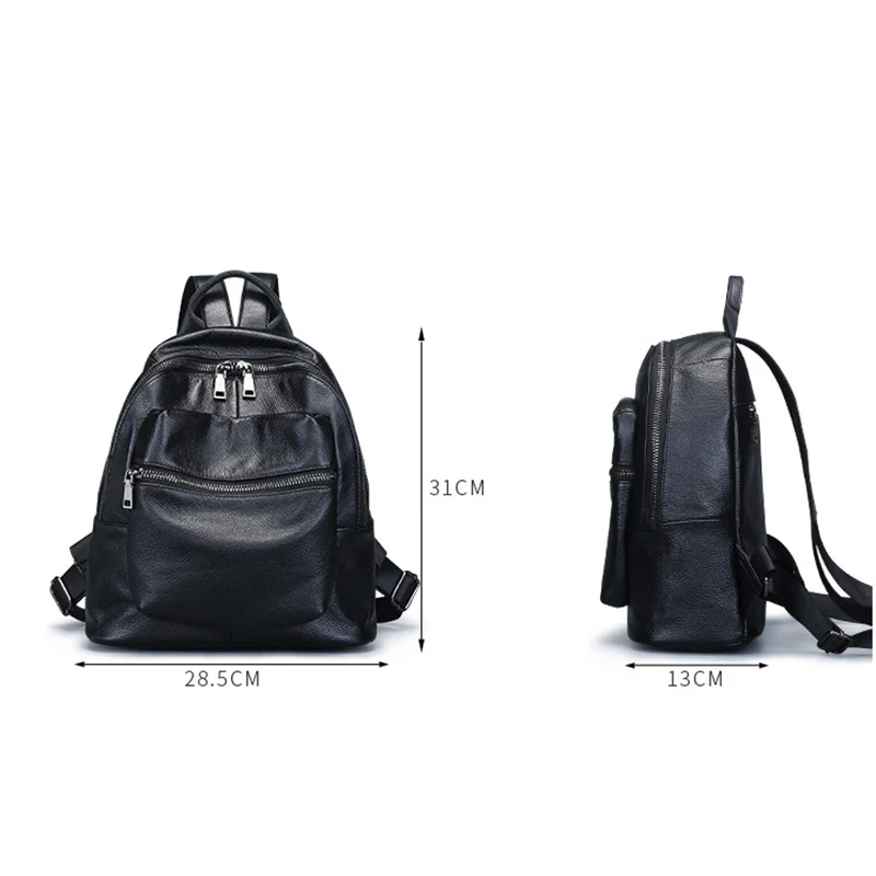 Милый зимний рюкзак черная воловья женская сумка на плечо mochila Женская