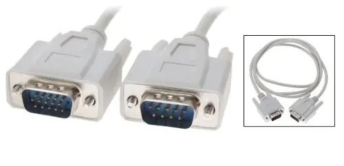 CAA Новый 1 3 M / 51 &quotсветильник серый m VGA Hd15 папа к Db9 контактный кабель адаптер|adapter
