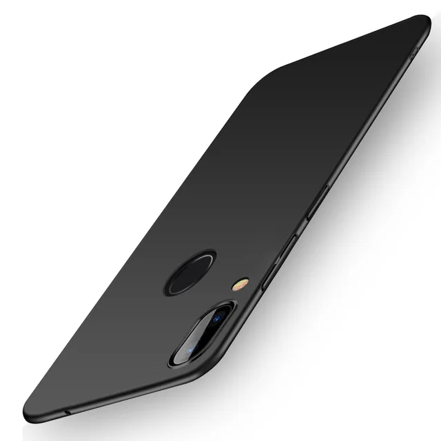 Роскошный чехол s для Xiaomi Redmi Note 7 Матовый Пластиковый ударопрочный Твердый Чехол для задней панели для Redmi7 Redmi Note 8 7 6 5 Pro 8T 8 8A K20 чехол - Цвет: Black