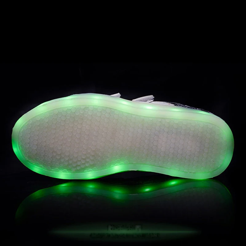 Eur25-37/USB корзина ВОДИТЬ детей Освещение Обувь с подсветкой для девочек световой