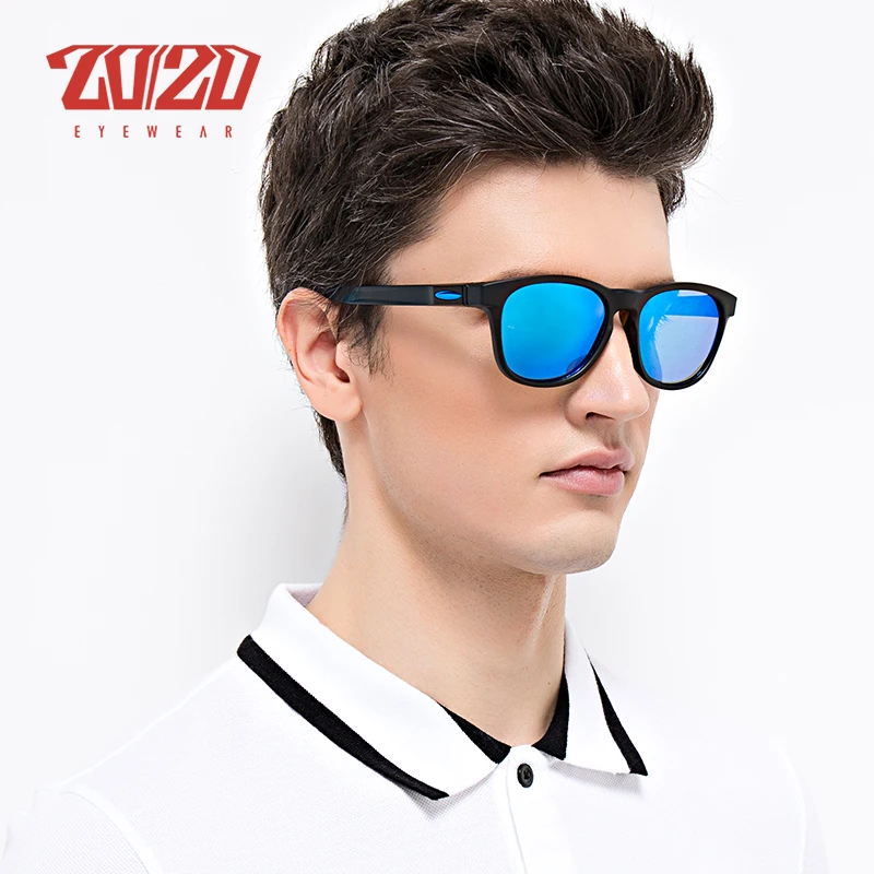 20/20 Brand Design Новые Солнцезащитные Очки Мужчины Унисекс TR90 Поляризованный Синий