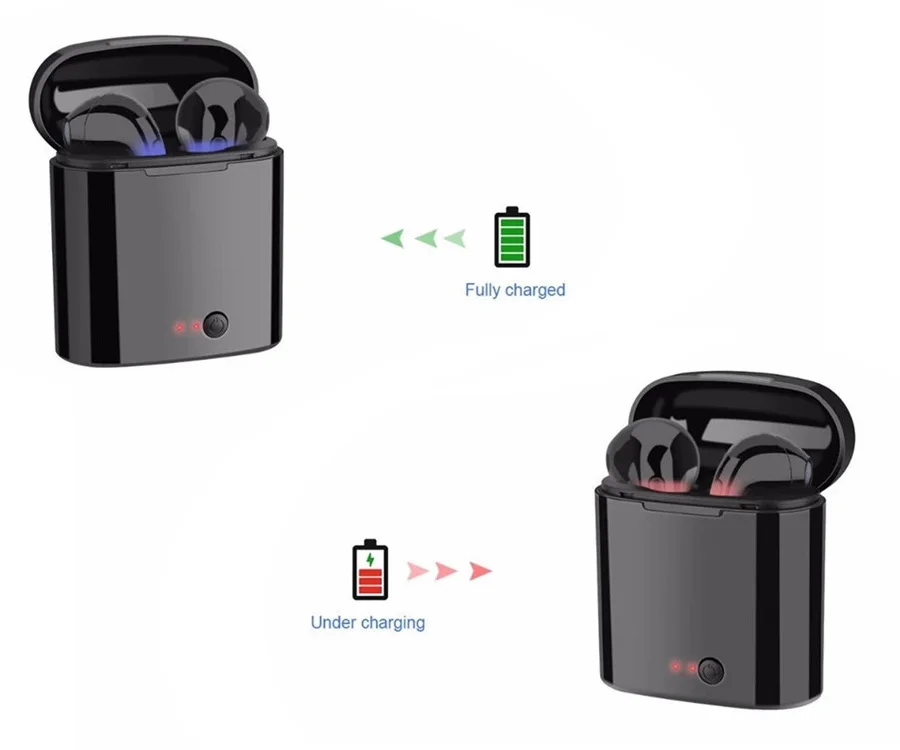 I7s TWS bluetooth гарнитура беспроводная спортивная с зарядным ящиком bluetooth гарнитура i7s TWS подходит для iphone, Samsung и androi