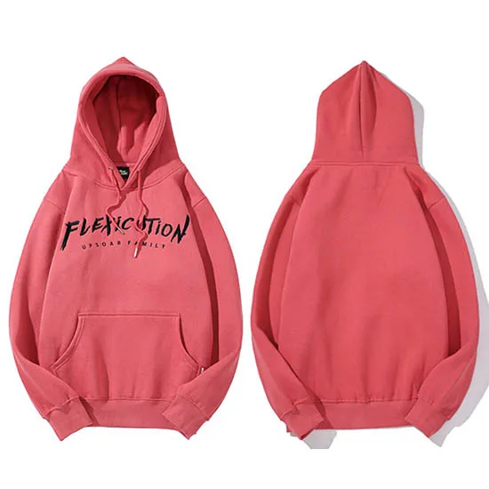 A18923 Dark Pink Мужская толстовка с капюшоном, толстовка в стиле хип-хоп Logic Rapper Flexicution, пуловер с капюшоном и вышивкой, флисовая Зимняя коллекция, черная толстовка с капюшоном, уличная одежда - Цвет: A18923 Dark Pink