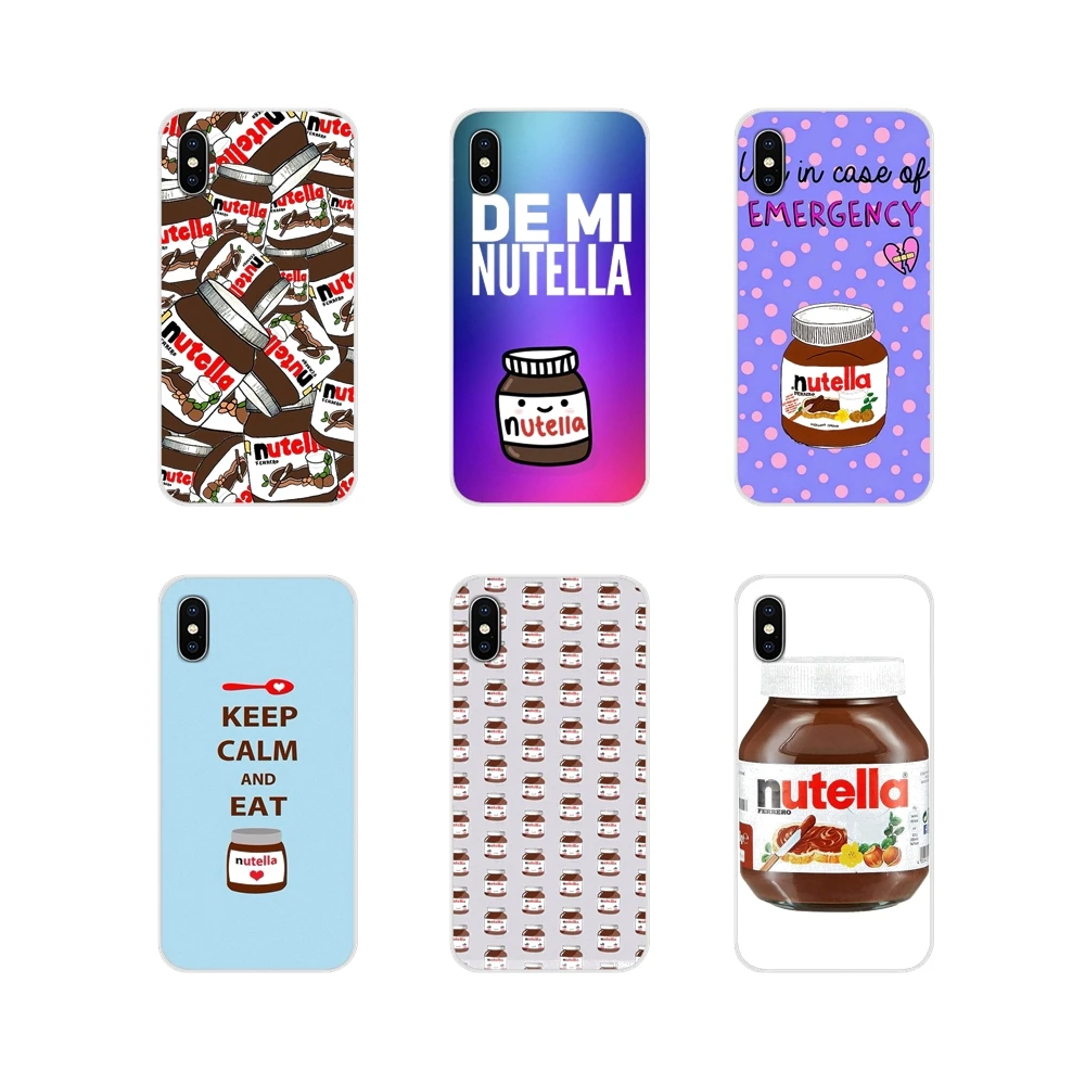 Чехол для телефона шоколадный Tumblr Nutella бутылка коллаж Apple iPhone X XR XS MAX 4 4S 5 5S 5C SE 6 6S 7 8