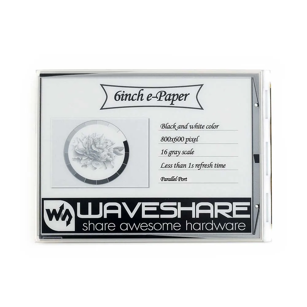 Waveshare 6-дюймовый E-Ink сырой дисплей электронная бумага без PCB параллельного порта