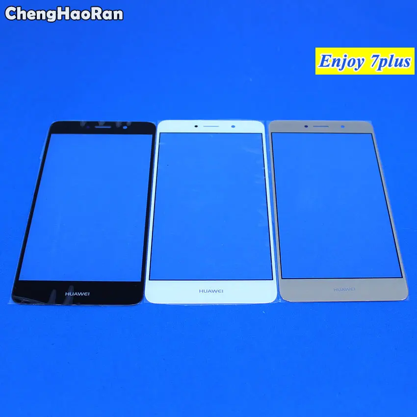 Переднее стекло ChengHaoRan для Huawei Enjoy 6 6s 7plus 5 0 дюйма сенсорный ЖК экран внешняя