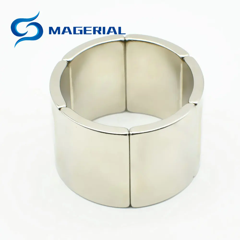 

NdFeB Motor Magnet Arc Segment Diameter 54.4mm OR27.2xIR23.2x60deg.xT36 Mm Neodymium Magnets For Rotor Generator, Wind Turbine