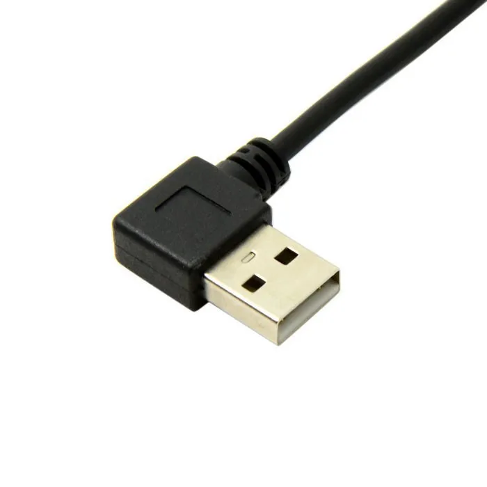 Правый угловой 90 градусов Micro USB штекер типа папа левый угол весна выдвижной