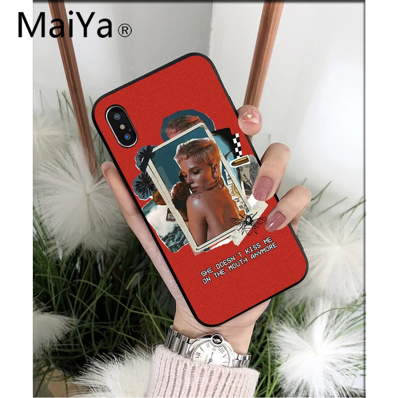 MaiYaCa Singer Halsey высококачественный чехол для телефона iPhone 6S 6plus 7 7plus 8 plus X Xs MAX 5 5S XR |