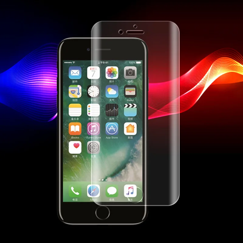 2 шт. защитная пленка на весь экран для iphone 8 Plus мягкая из ТПУ с краями 7 Apple Plus|screen
