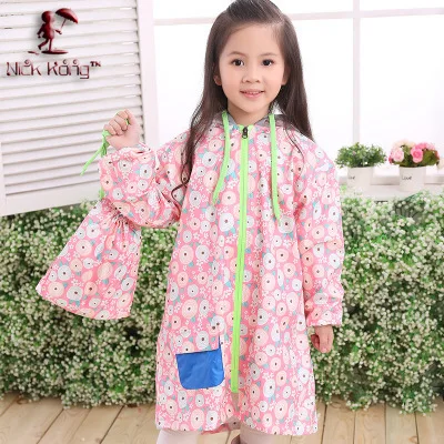 Quality Eco-friendly raincoat for Children Raincoat Kids Rain Coat Light Weight Gear Poncho Sleeves Free Shipping Дом и сад