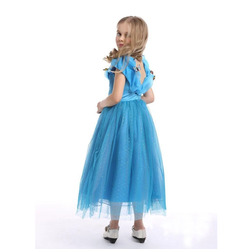 GrayGirl Dress Girl Kids Butterflies Sleeveless Party Cosplay Costume Children Birthday Pageant Fancy Wedding | Детская одежда и