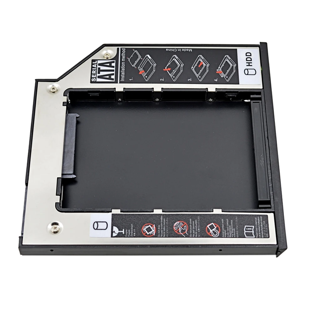Фирменная Новинка второй HDD Caddy SATA III 9 5 мм для 2 &quotSSD жесткий диск чехол ноутбука Dell