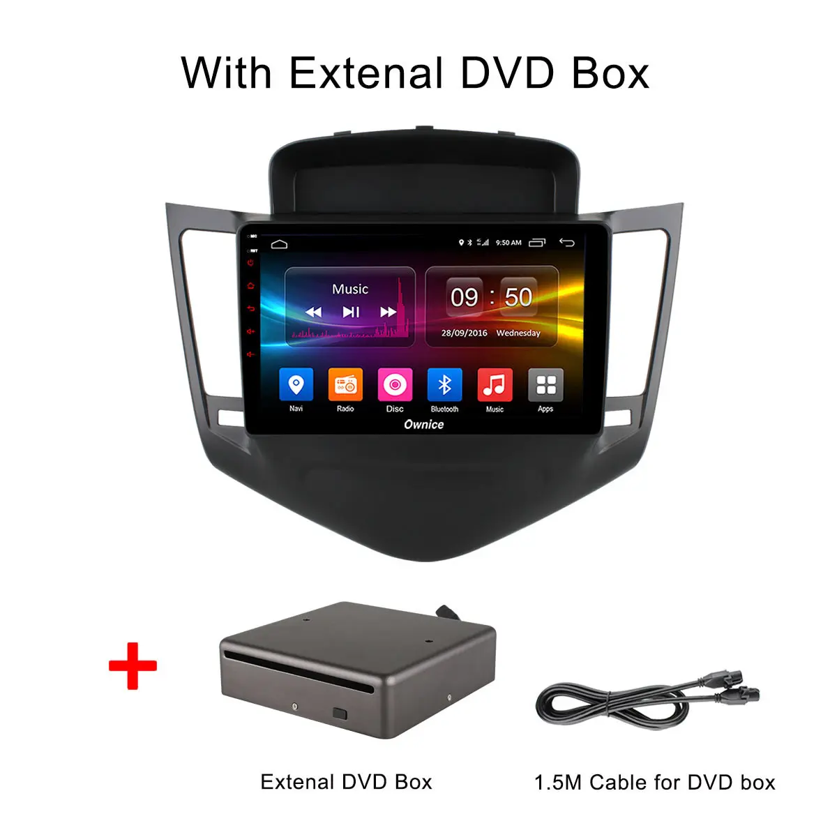 Ownice C500 + Android 6.0 автомобилей Радио GPS DVD плеер для Chevrolet Cruze 2009 2014 восемь core 2 ГБ