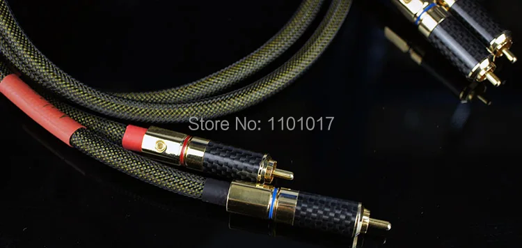 Aucharm AURSCR3 посеребренный аудио соединительный кабель HIFI EXQUIS 4N красный медный