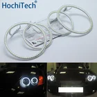 Ультра яркие красныезеленыеБелый светодиодный глаза ангела halo Кольцо Комплект Противотуманные фары светильник DRL для Hyundai Tiburon 2003 2004 2005 2006