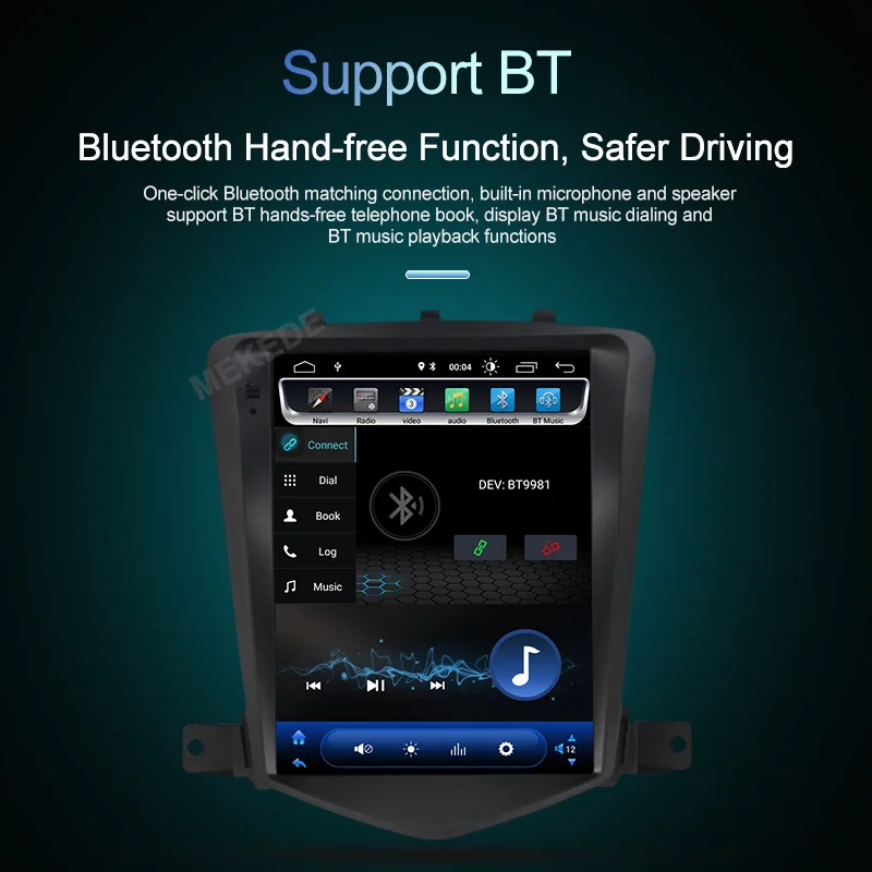 MEKEDE 10," DSP Android 9,0 4 ядра автомобиля gps для Chevrolet Cruze 2008-2011 без DVD с стерео Авто Радио Аудио головное устройство DAB