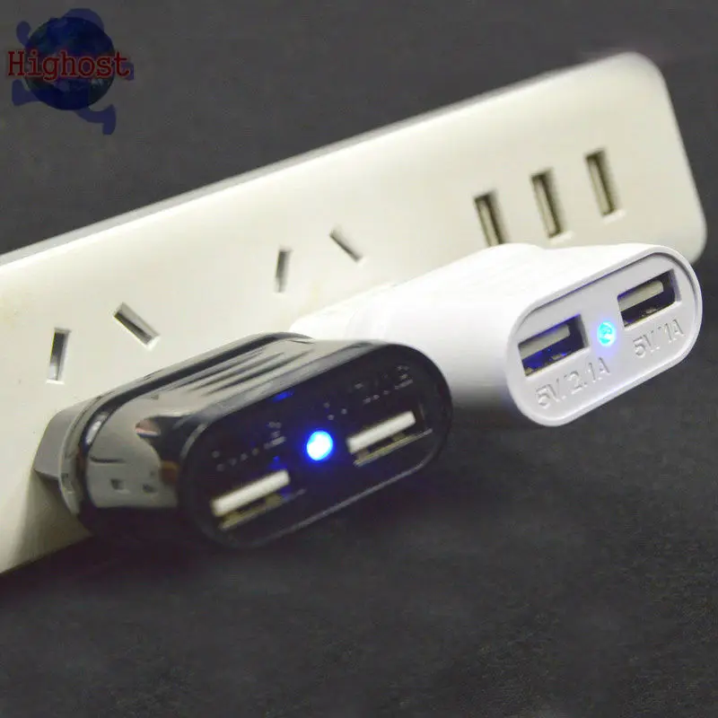 Новый Хорошее Качество 2.1A 2 Порт ЕС Зарядное Устройство с Кабель Micro Usb 5 pin USB