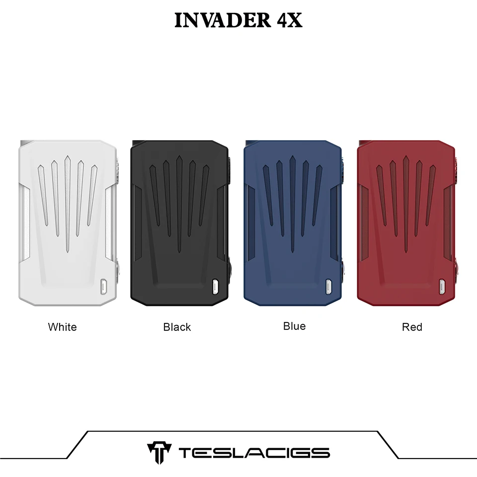Оригинальный Tesla Invader 4X бокс мод vape для комплект Регулируемое напряжение