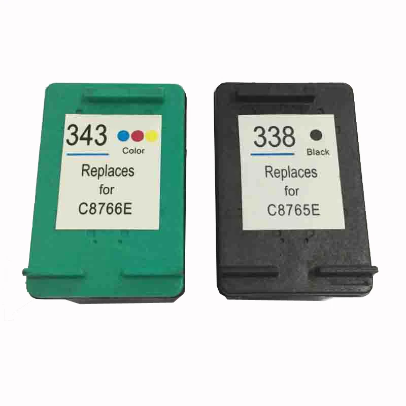 

einkshop 338 Compatible Ink Cartridge Replacement For HP 338 343 Photosmart 8150 C3100 C3150 PSC 1500 1600 Deskjet 460 5740 6520