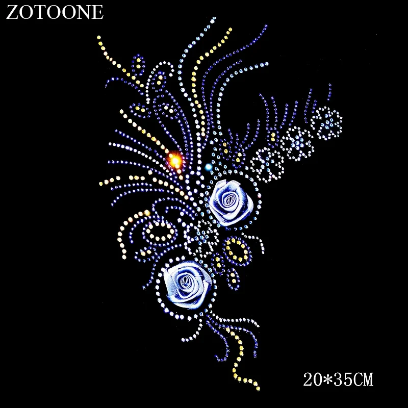 ZOTOONE Швейные мотив стразы s кристально чистая СТРАЗА Горячая фиксация аппликация