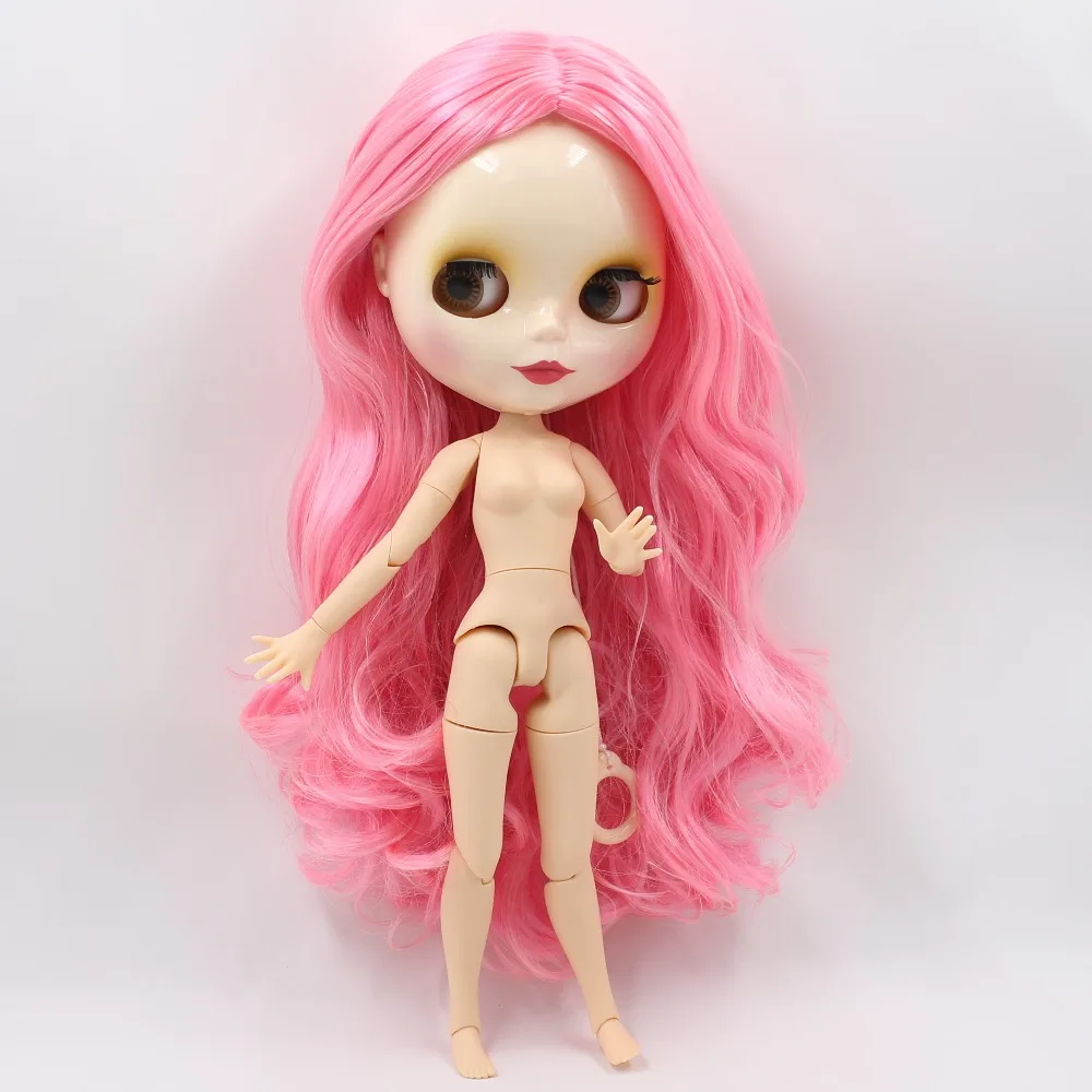 Ледяная кукла DBS Blyth 1/6 bjd розовый шарнир для волос блестящая игрушка лица белая