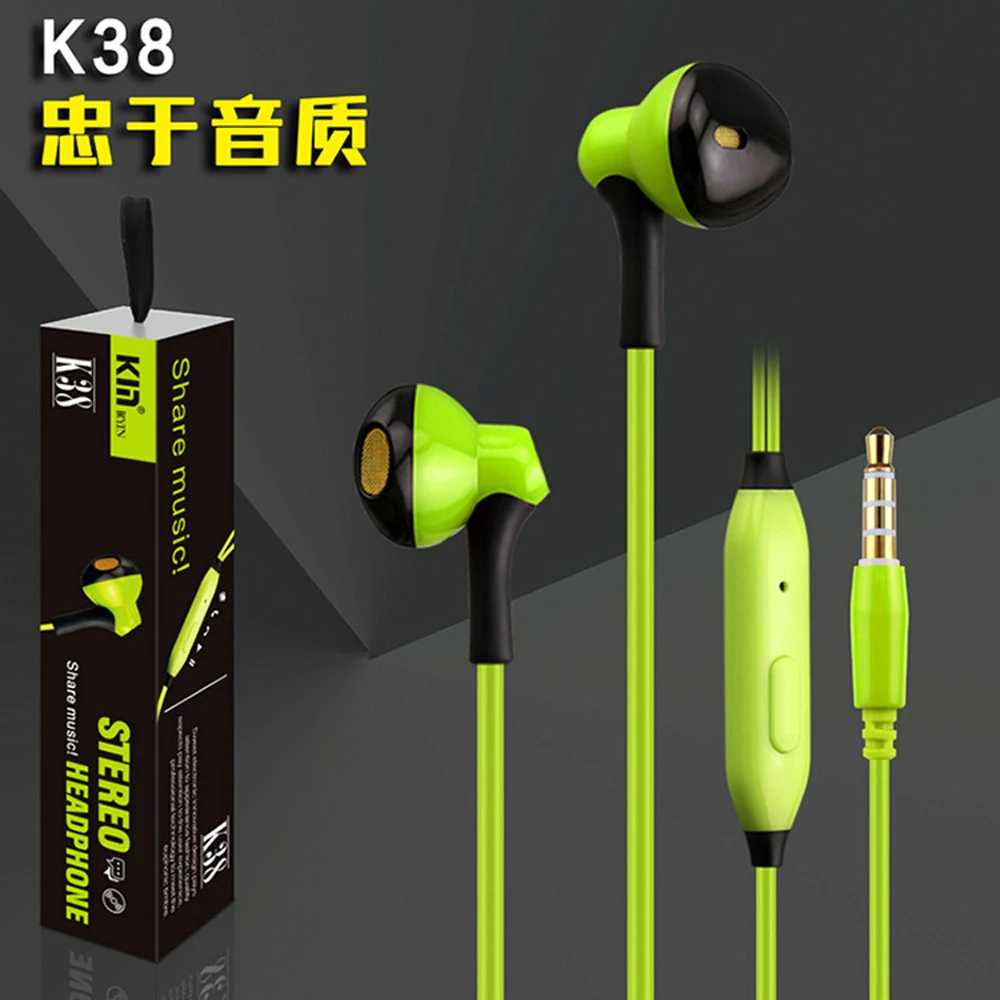 Qijiagu10pcs K yin/k tone K38 3 5 мм Универсальный интерфейсный провод управление наушником
