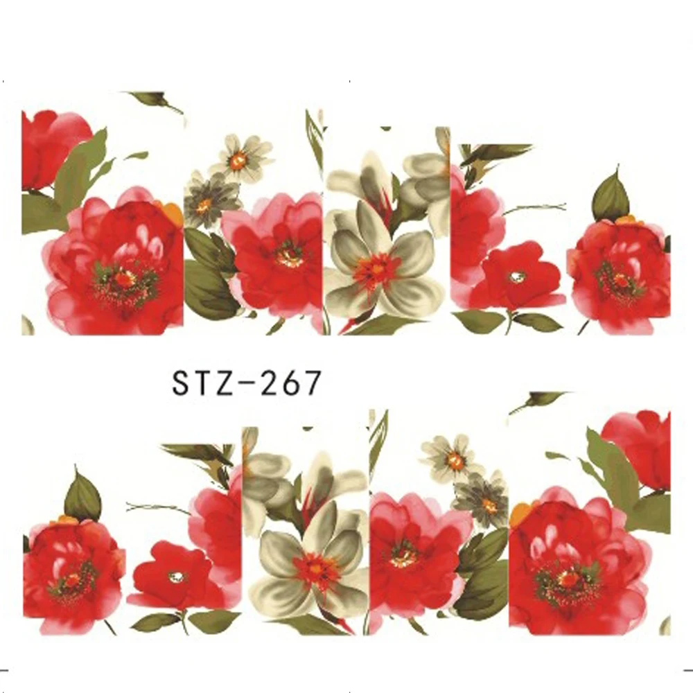 1 лист цветок/кружево/ожерелье ногтей переводные наклейки воды красота Полный