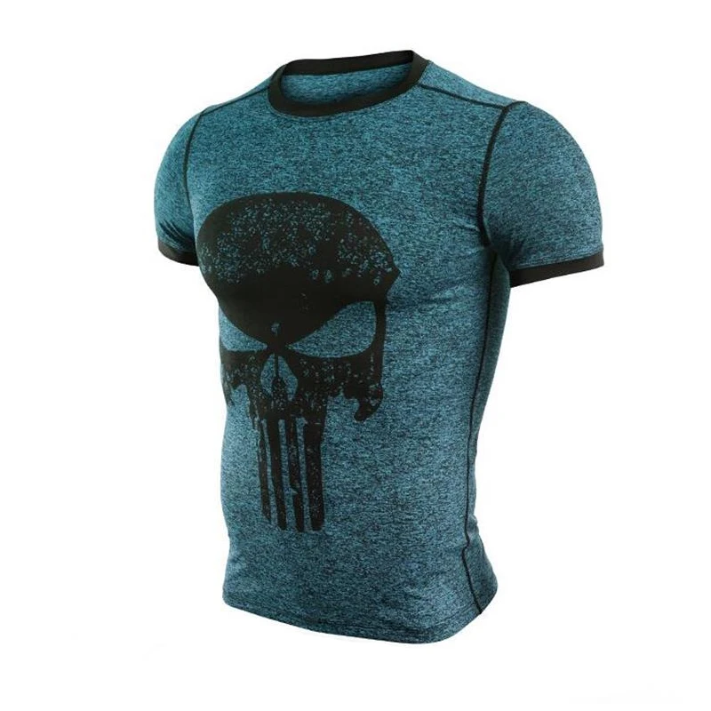 ММА короткий рукав 3D футболка Для мужчин Crossfit Топы Punisher Забавный Футболка