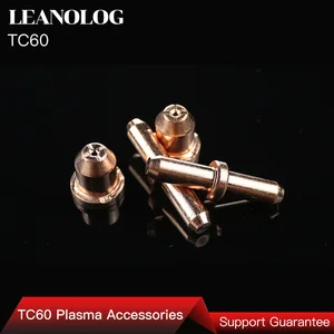 10 шт. инверторный плазменный резак DC аксессуарырасходные материалы для резки 60A TC60 пистолет для плазменной резкиэлектроды и наконечники для режуфонарь