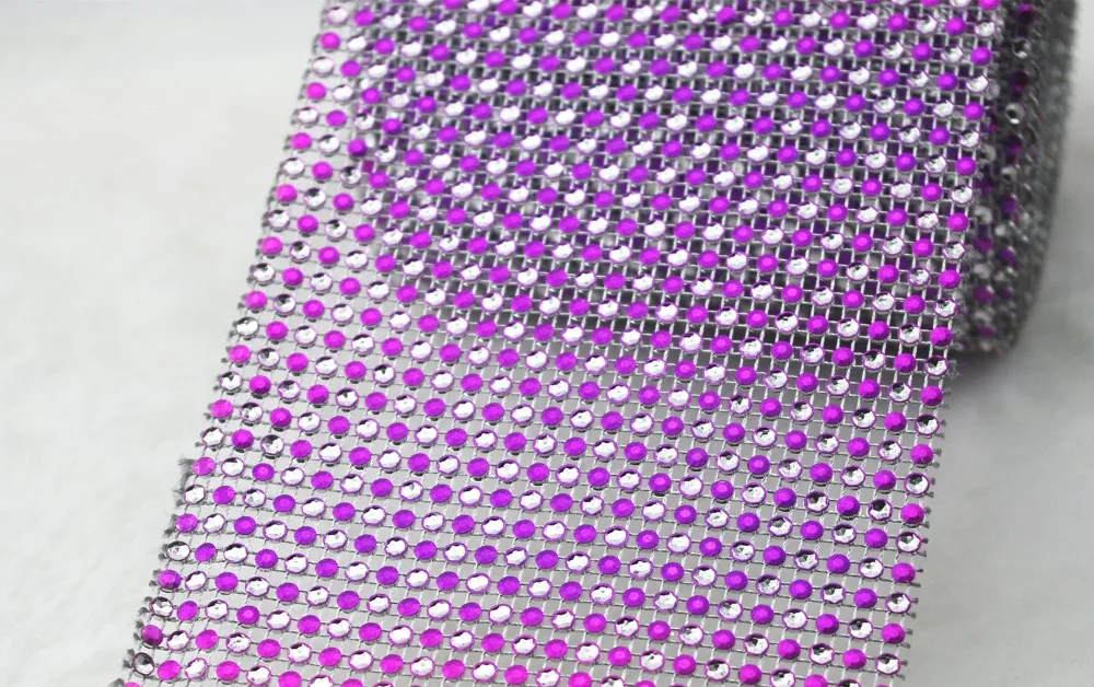 24 ряда горный хрусталь сетка лента роза серебро Диамант свадебные скатерти | Дом