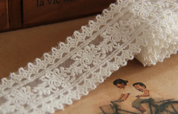 

Wholesale lot 4cm wide Classical roses embroidere lace trim for sewing trims DIY craft
