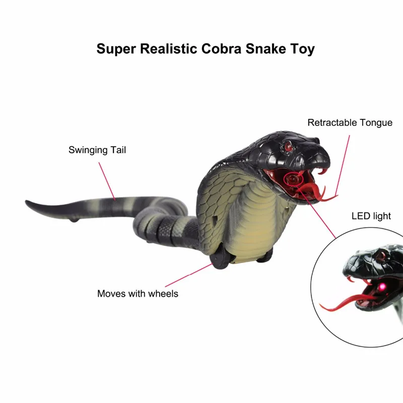 16&quot Long Rechargeable Remote Control Snake 3CH Infrared Radio RC Animals Toys | Игрушки и хобби
