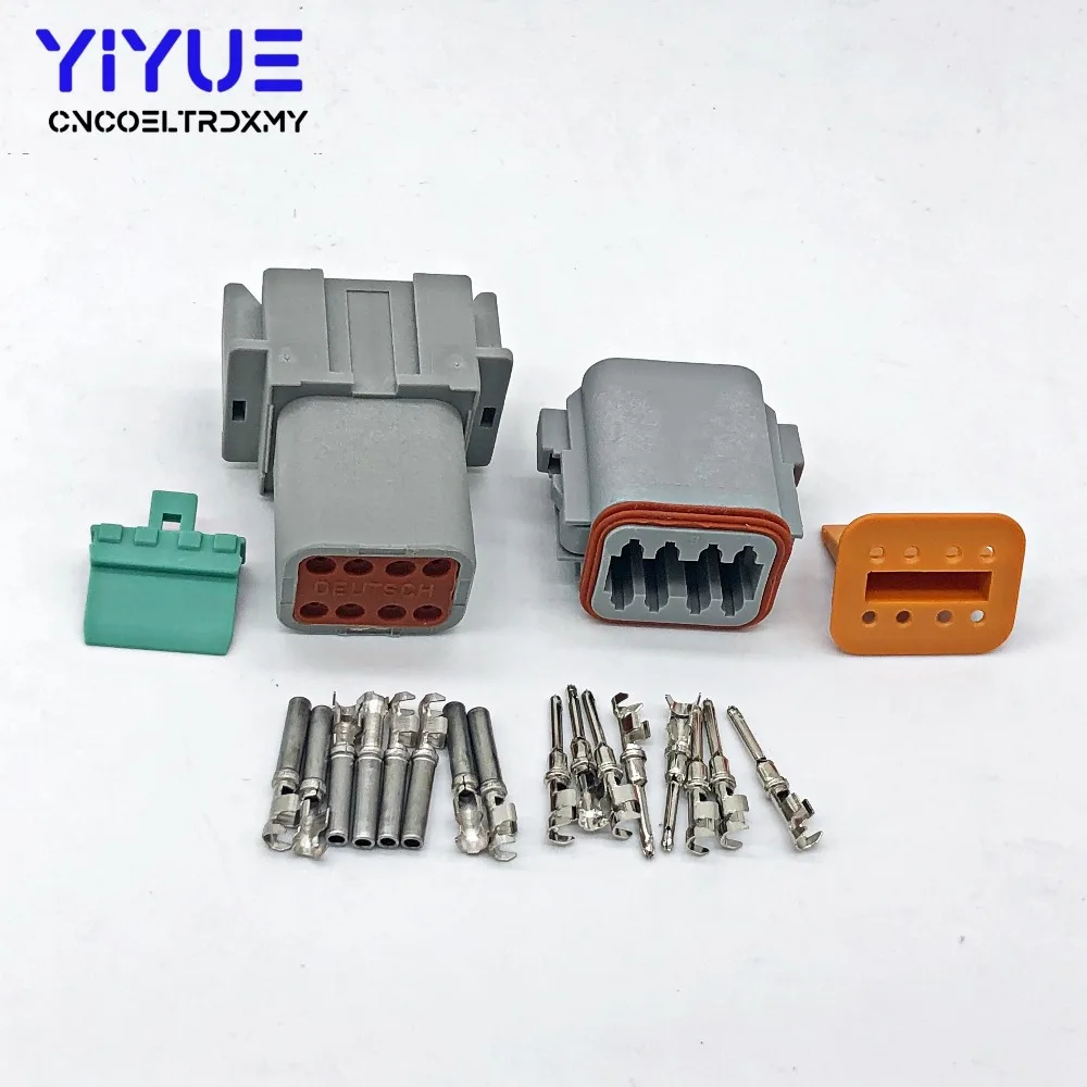 1 комплект Deutsch DT 2 3 4 6 8 12 Pin мужской женский Авто Водонепроницаемый Разъем Автомобильный герметичный штекер с контактами