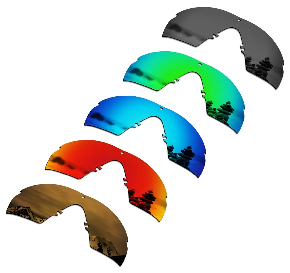 SmartVLT 5 Pieces Polarized Sunglasses Replacement Lenses for Oakley Si M Frame 2.0 - 5 Colors