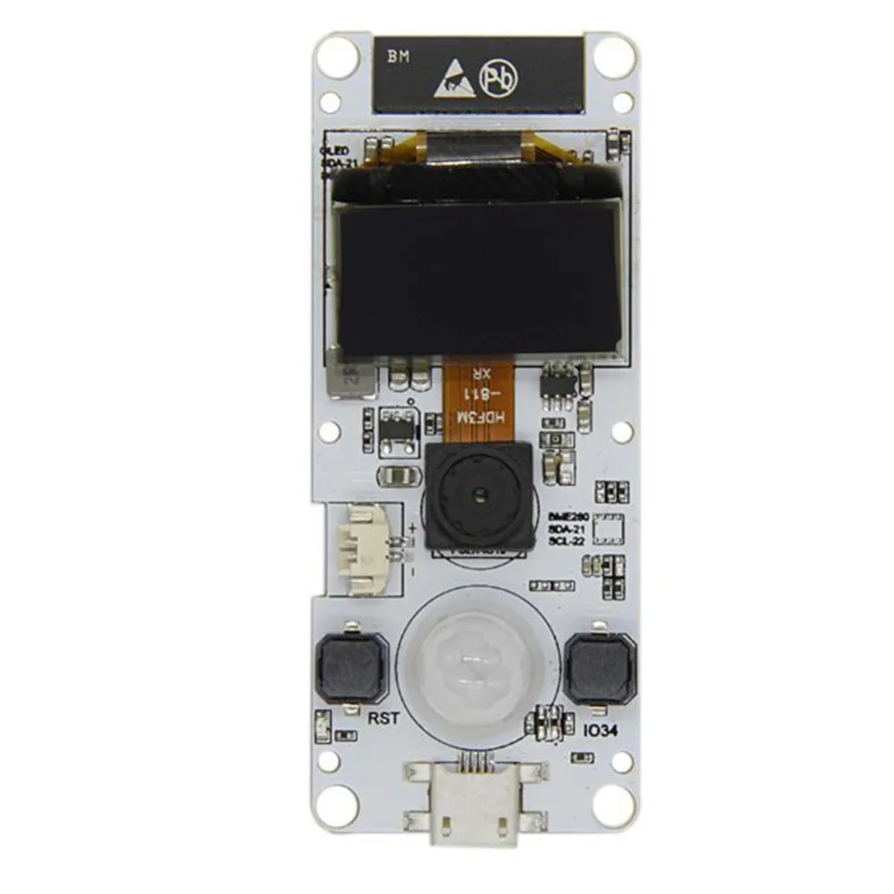 5Pcs for TTGO T-Camera ESP32 WROVER & PSRAM Camera Module ESP32-WROVER-B OV2640 Fish-eye Lens / Normal 0.96 OLED |