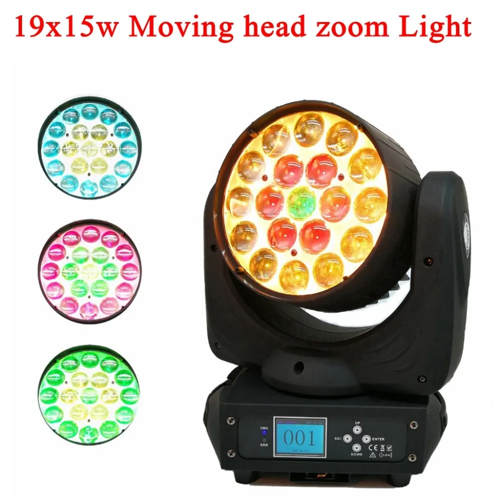 Новейший 2в1 LED Луч движущийся сценический свет RGBW 19x15W RGB Advanced 13/24 DMX 512 диско DJ лампа