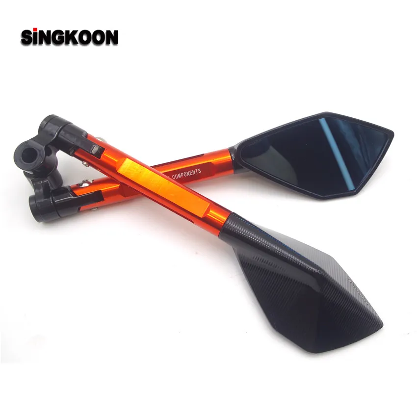 Универсальные мотоциклетные зеркала с ЧПУ 8 10 мм синие линзы боковые заднего вида