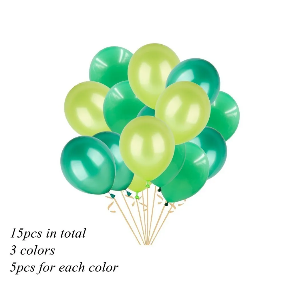 30P green series 1 компл. Джунгли вечерние дикие милые животные воздушные цифры с днем рождения баннер для ребенка душ день рождения для вечеринки в стиле сафари поставки - Цвет: 30P green series