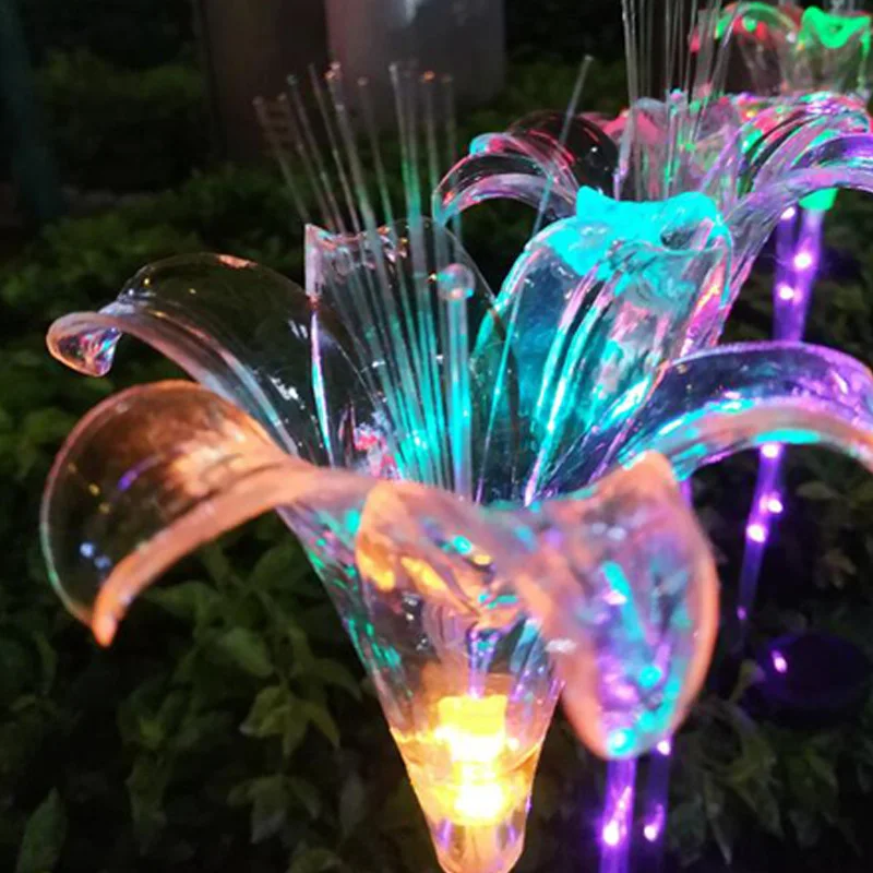 Светодиодный садовый фонарь водонепроницаемый уличный светильник на солнечной