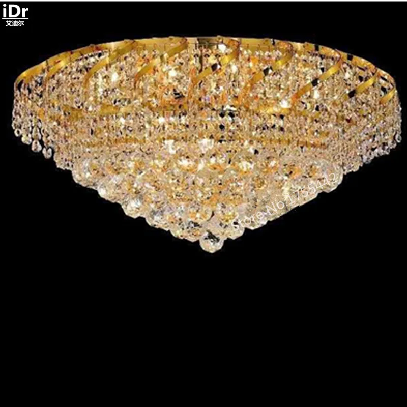 

gold Ceiling Lights Contemporary hotel lobby lamp bedroom lamp crystal lamps flush mounted 66cm W x 33cm H