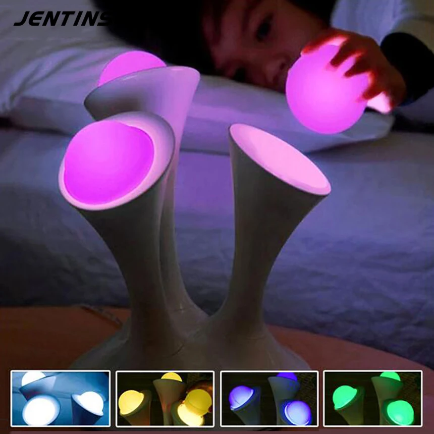 7 цветов Изменение ночник светящийся шары творческий светодиодный лампы гриб