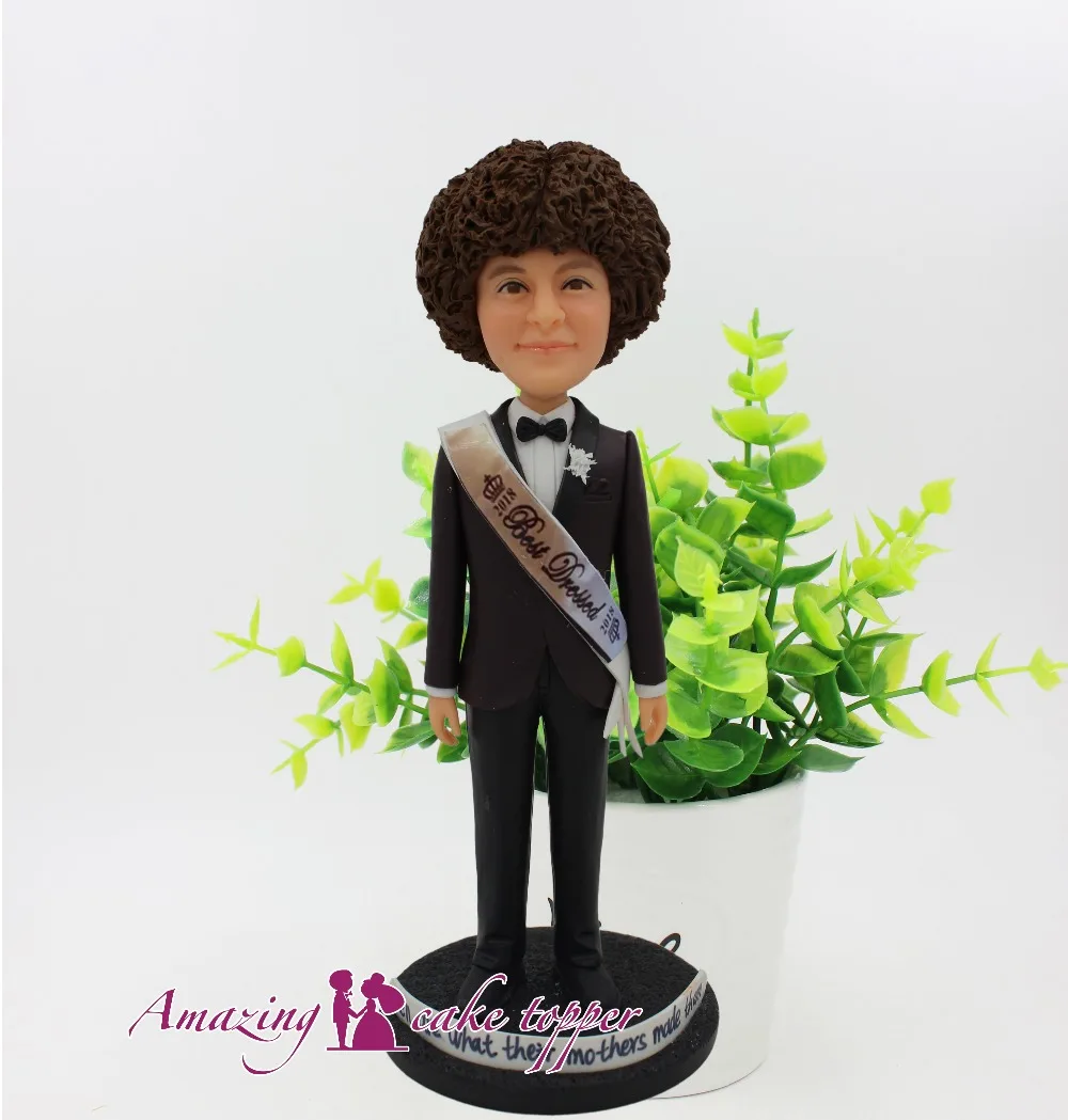 

2019 AMAZING CAKE TOPPER Toys Gentle, fresh and handsome man And Groom Gifts Ideas Customized Figurine Valentine's Day