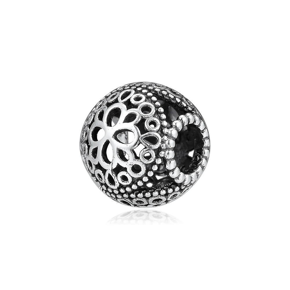 CKK подходят для браслетов Pandora браслет ажурный цветок бусины Подвески