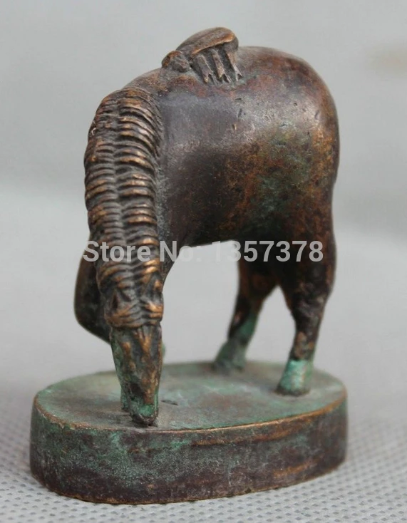 Shitou 00580 55 мм Китайской династии Бронзовый Знак Год Hors Dynasty императорская Печать