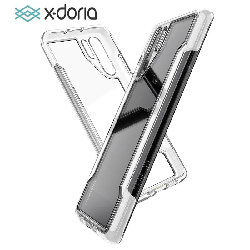 Защитный чехол X Doria для Huawei P30 Pro прозрачный в военном стиле с защитой от падения