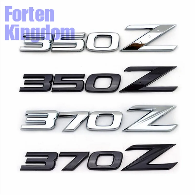 Forten Kingdom цельнокроеное платье слово 350Z 370Z автомобильный черный хромированный металл наклейка на багажник 3D наклейки с буквами задний значок автомобильные аксессуары